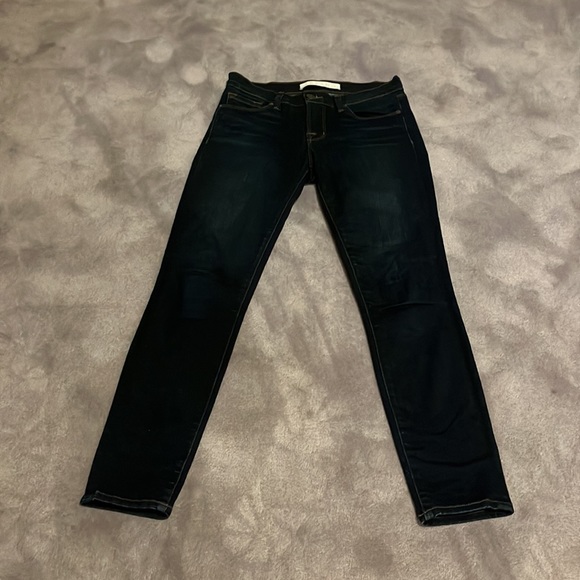 Authentic J Brand dark wash navy skinny jeans 5 pockets size 25 pants low rise - Picture 2 of 10